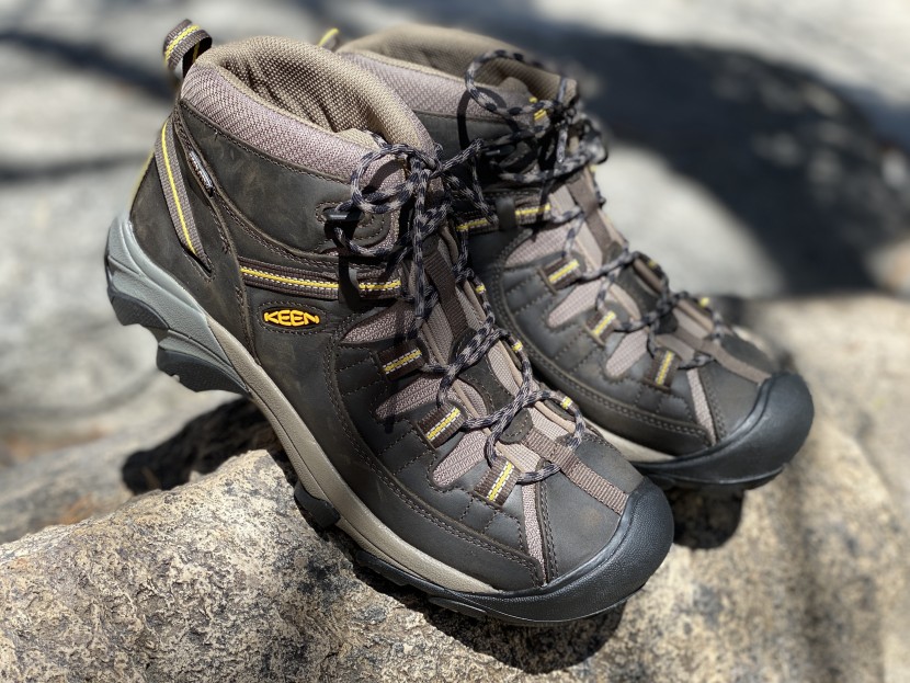 Keen Targhee II Mid hiking boot shown in outdoor terrain demonstrating comfort and fit