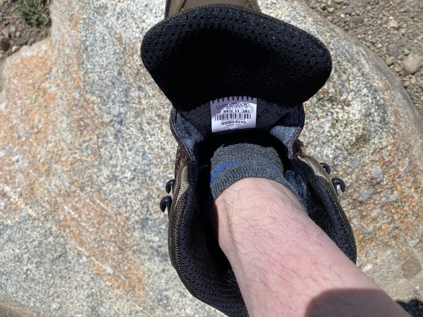 the cuff might extend high up, but the waterproof liner ends with...