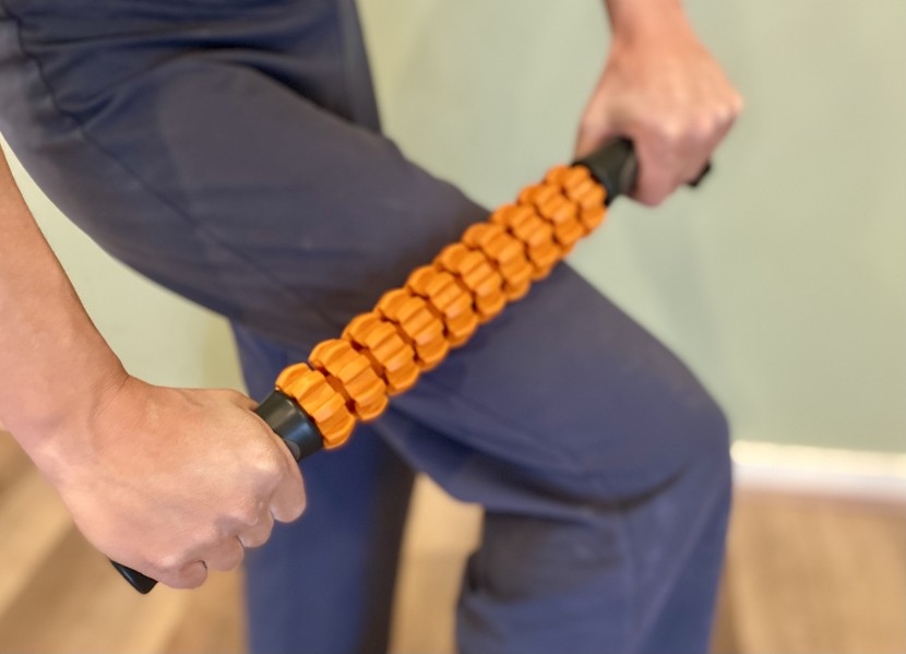 muscle roller stick - the knobbed roller is the stiffest structure we tested. the cog...
