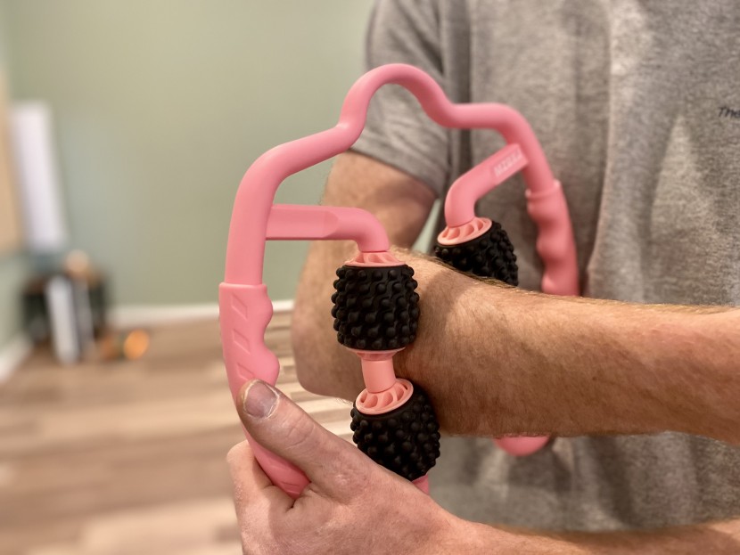 many muscle roller sticks can also be used on the arms and neck by...