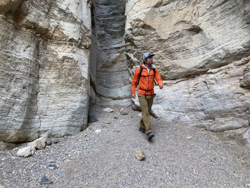 Testing hiking shoes on rocky mountain trail showing durability and comfort performance