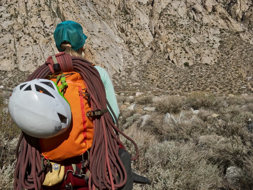 climbing backpack - comfort on the climb is important, but so is comfort on the approach.