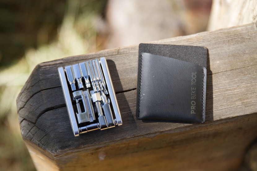 pro bike tool 17 in 1 - this little tool fits nicely into a pocket or pack.