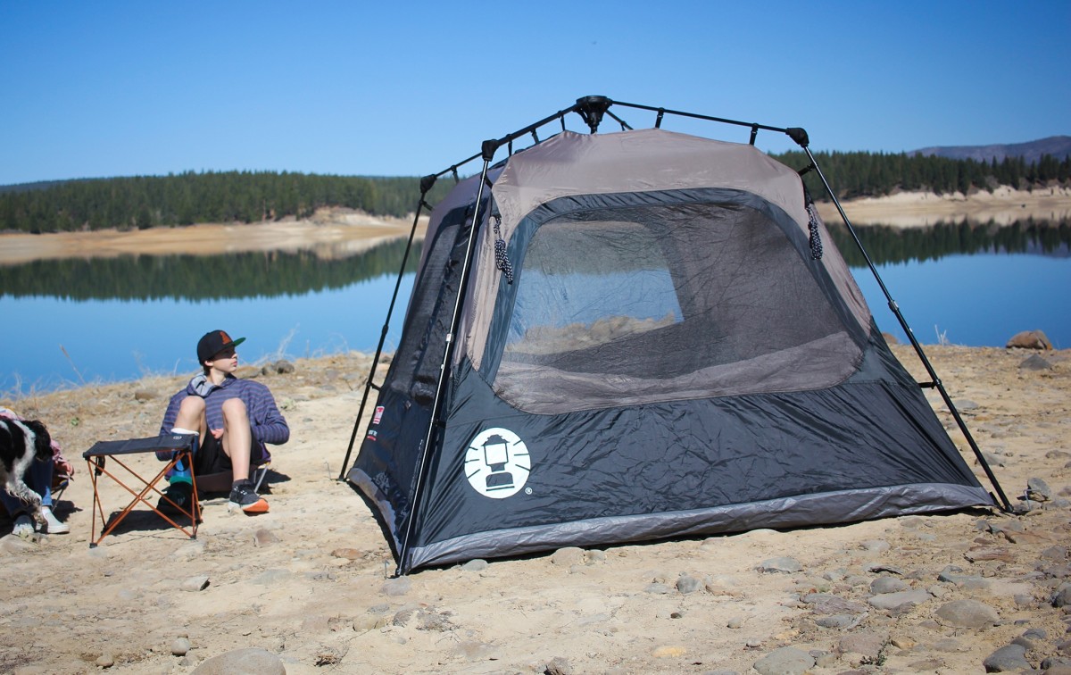 coleman 4-person cabin with instant setup camping tent review