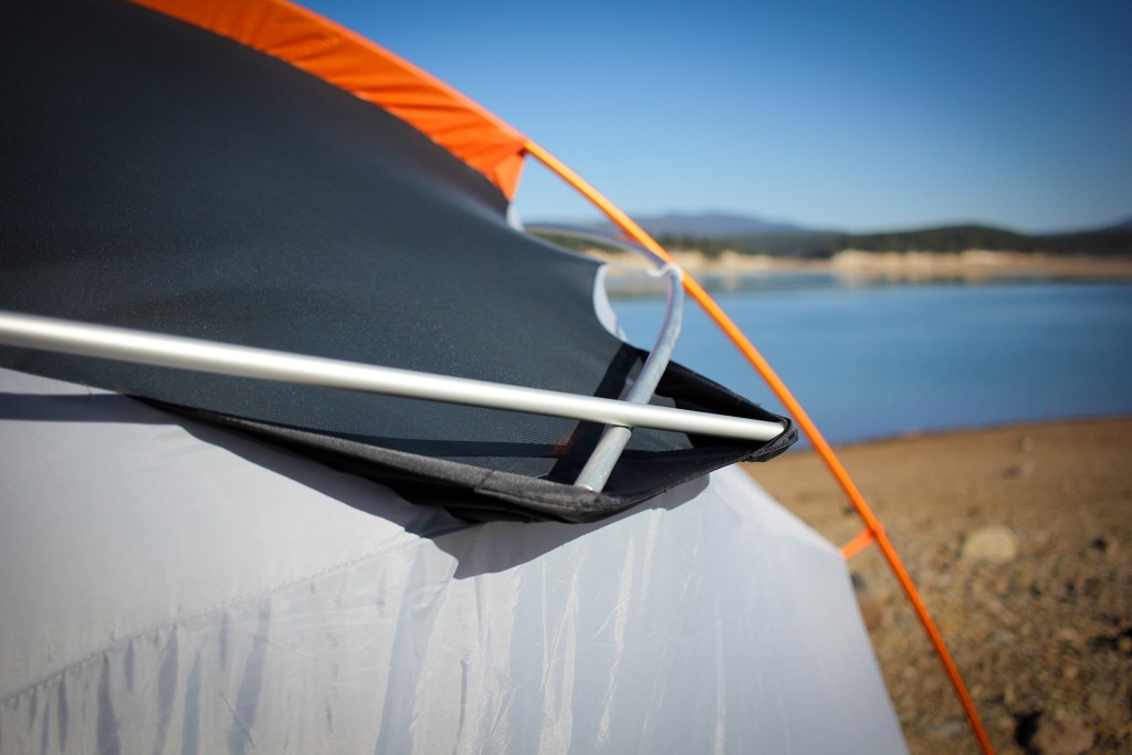 camping tent - the marmot halo 6 sports quality poles, strong fabric, and...