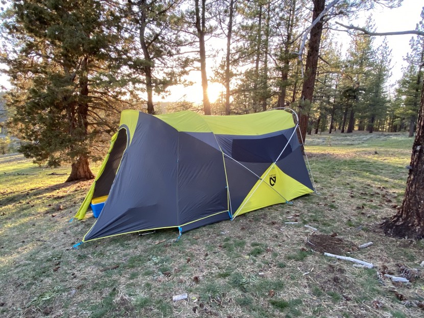 camping tent - a good breeze will flow through the wagontop as long as you keep the...