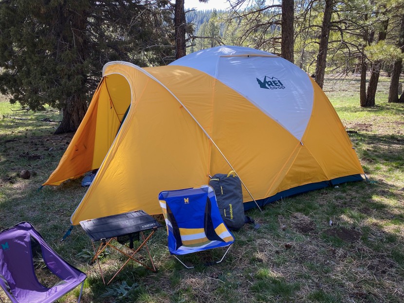 camping tent - the rei basecamp 6 claims to be a 3-4 season tent, though we&#039;ve yet...