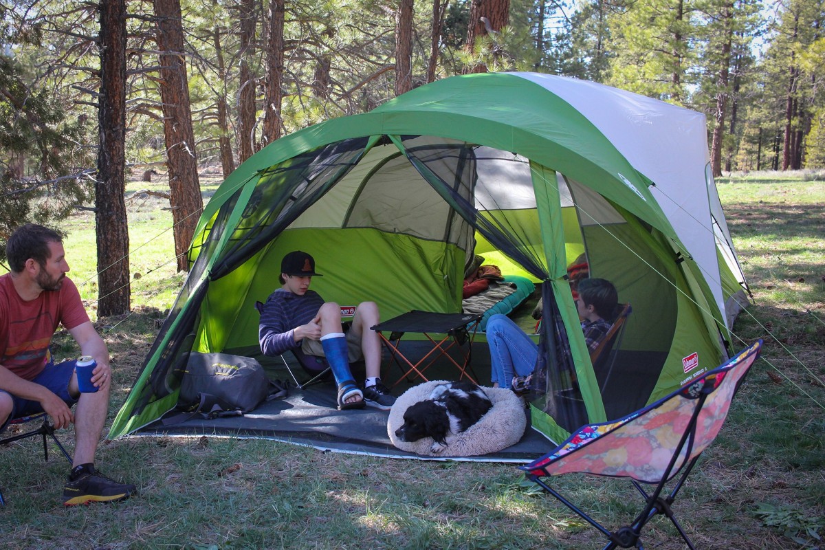 coleman evanston screened 6 camping tent review