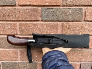 The sleeve has a zipper which makes it more accessible and less...