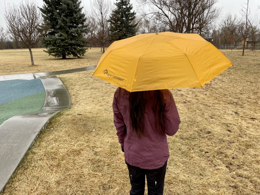 sea to summit ultra-sil trekking - not the most expansive protection, but still quite large for how...