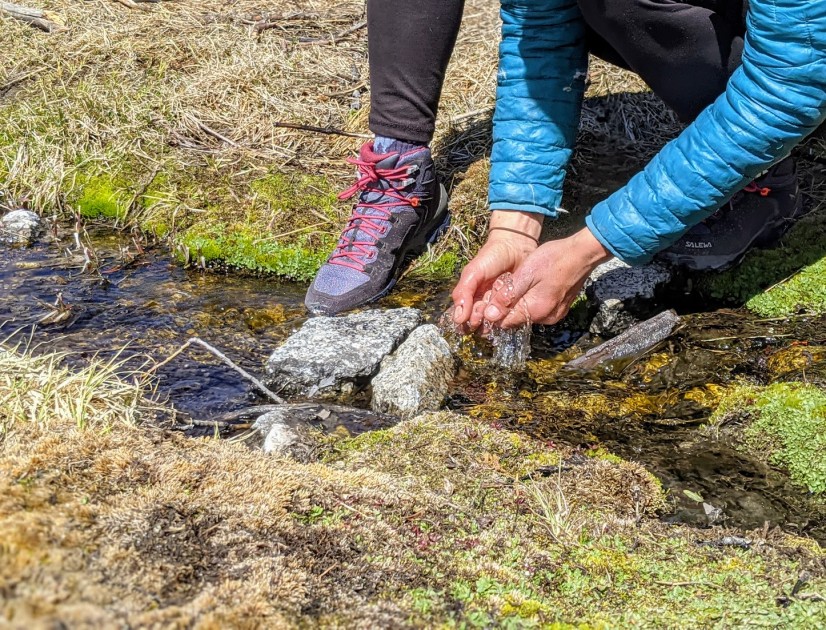 salewa alpenrose 2 mid gtx - the gore-tex uppers kept our feet dry in spring conditions and...