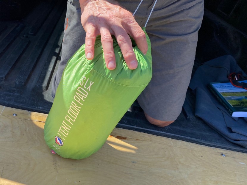 big agnes slx tent floor - a very small package for a two person mattress!