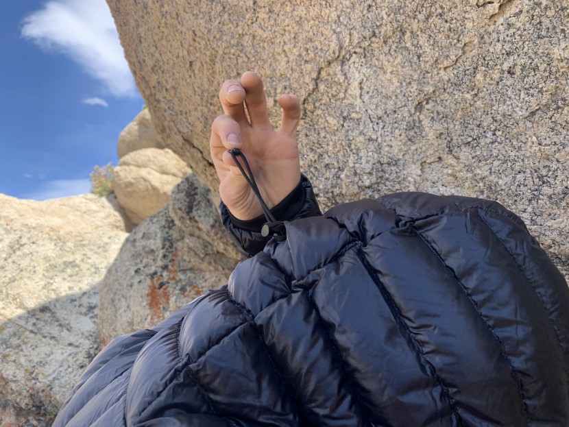 the north face summit down - the cinchable hood keeps the oversized hood fitting snuggly against...