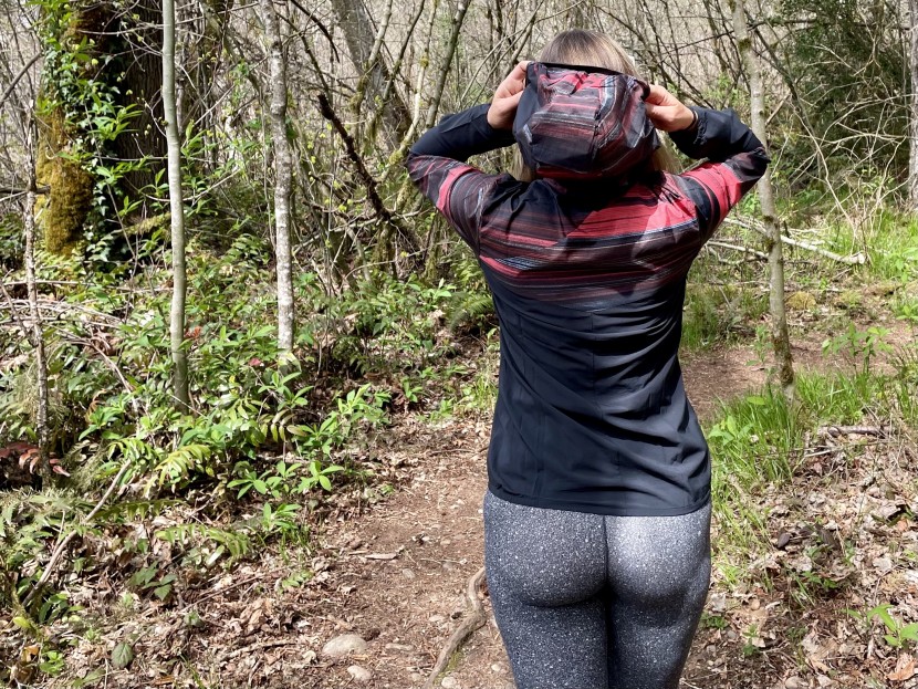 running jacket womens - a comfortable and secure hood is almost necessary when running in...