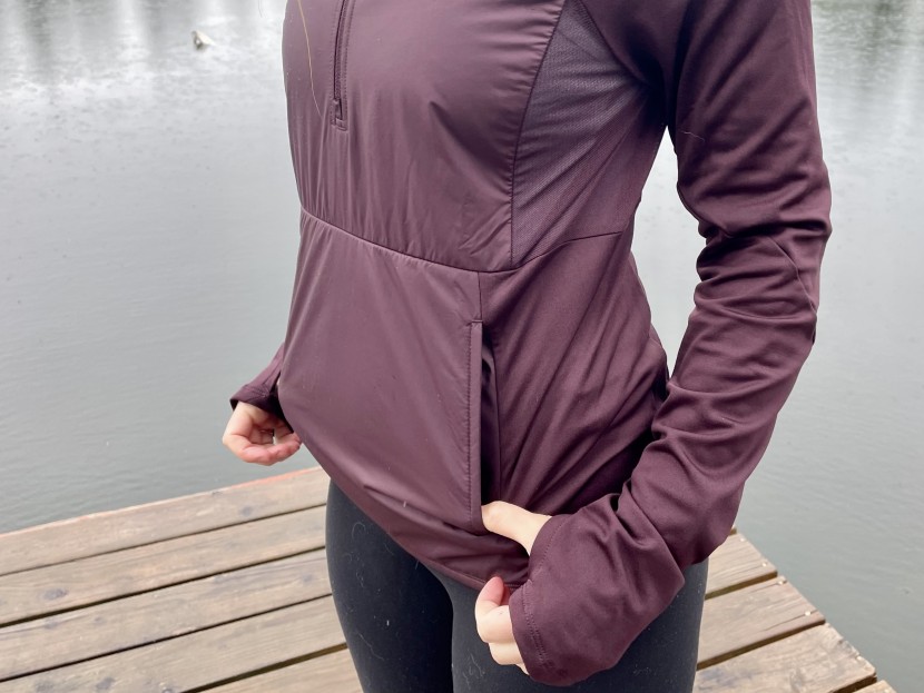 the north face winter warm insulated pullover for women - the kangaroo pocket is a great place to warm your hands. it isn&#039;t a...