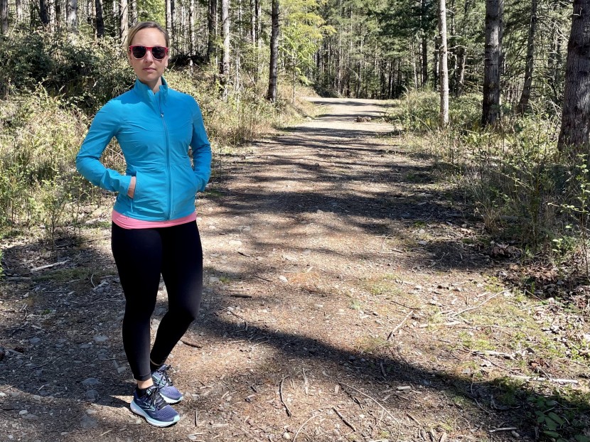 lululemon fast and free windbreaker for women - this form-fitting jacket may fit a bit too tightly for some people.
