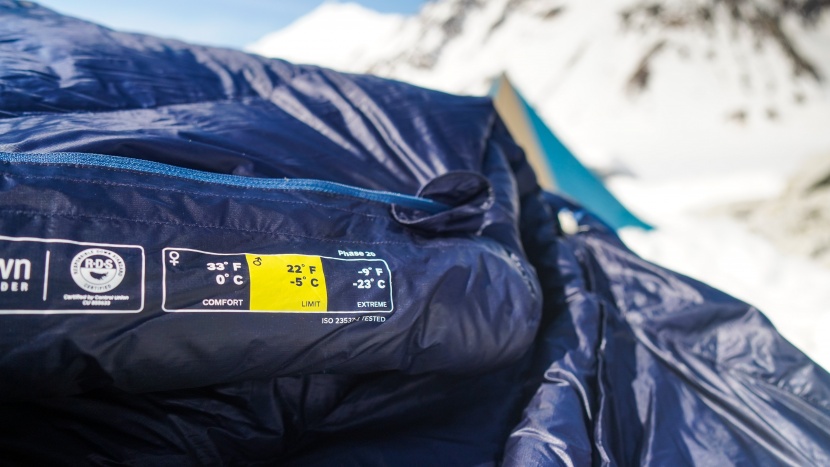 marmot phase 20 - in our tests, the phase 20 seemed to provide a little more warmth...