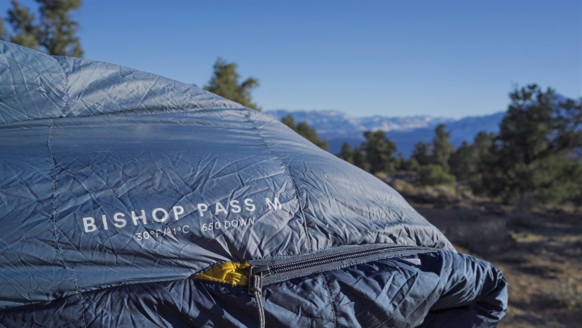 mountain hardwear bishop pass 30 - the bishop pass sleeping bag is seen here with the real bishop pass...