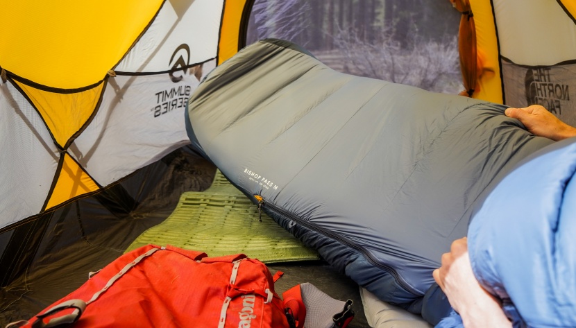 mountain hardwear bishop pass 30 - a lot of backpacking sleeping bags taper sharply towards the foot of...