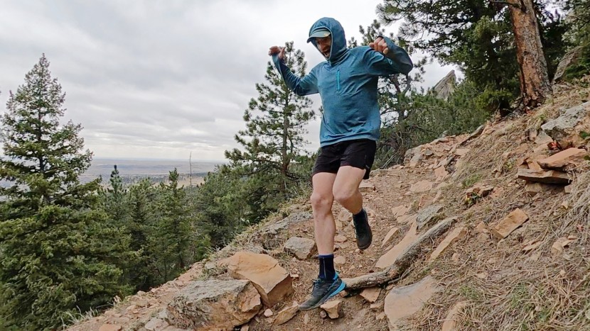 patagonia sunshade technical hoody - trail running with the sunshade may leave you a little sweatier than...