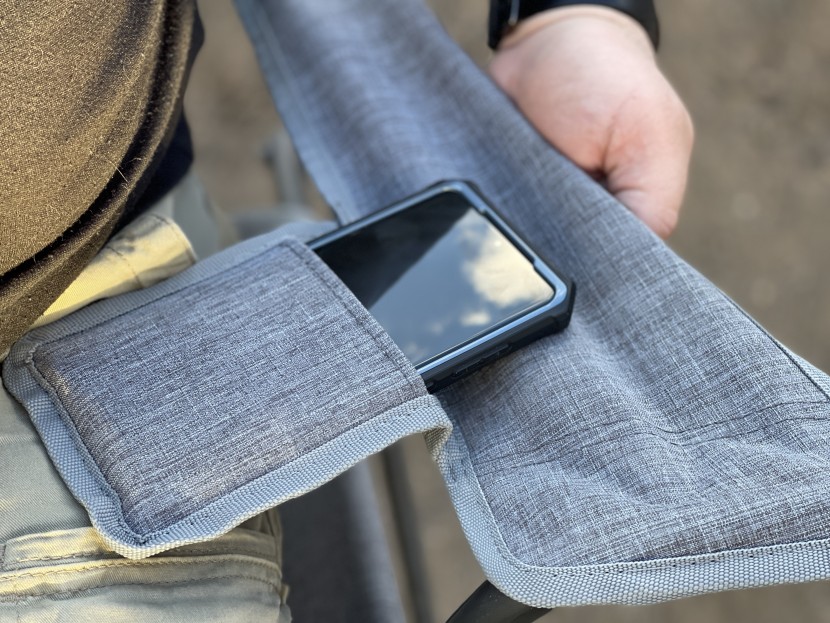 the only pocket on the comfort pro is just big enough to fit this...