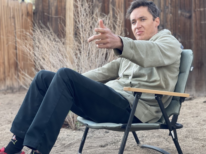 rei co-op outward low padded - enjoying being closer to the fire pit as the sun goes down on a...