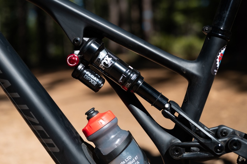 the fox float dpx2 performance shock works just fine. the sidearm...