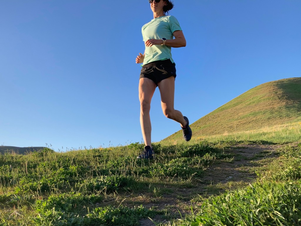 nathan rise short sleeve for women - we took this shirt for numerous post-work runs in the foothills.