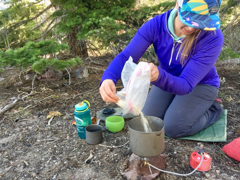 backpacking stove - we took detailed notes on the simmering performance of each stove...