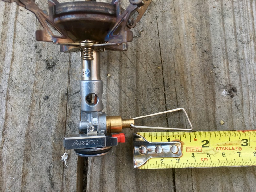 backpacking stove - the windmaster&#039;s valve control wire.