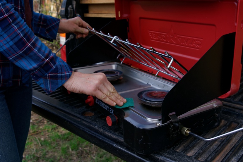 camp chef everest 2x - caring for the everest 2x in the backcountry is as easy as lifting...