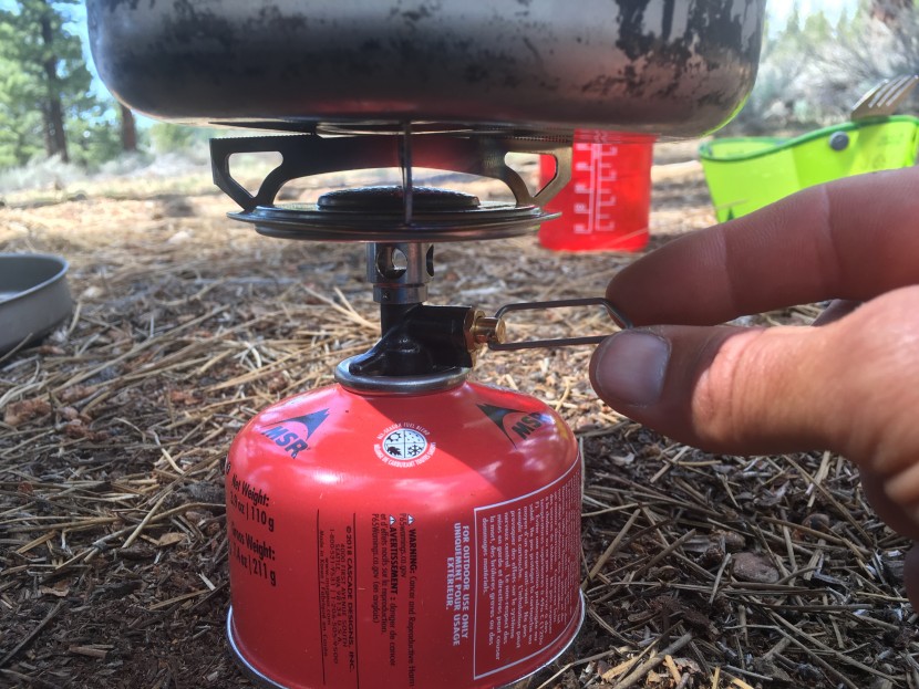 primus essential trail - we like the flame control wire but wish it was longer.