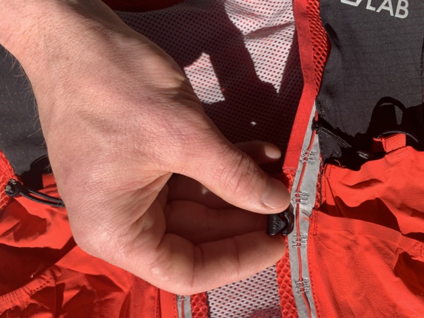 the cord is so small and the clasp has a "v" shaped slot for the...