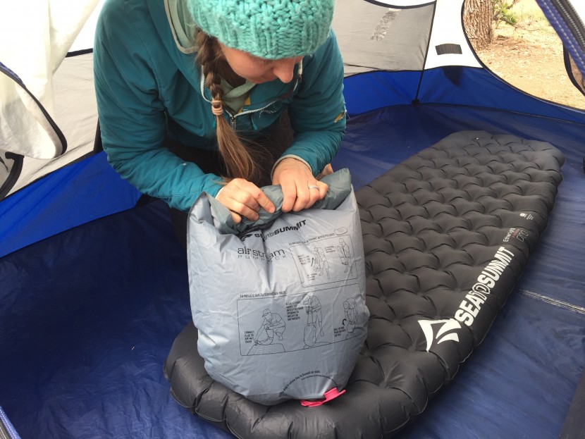 the ether light xt extreme's included pump sack is handy to blow up...