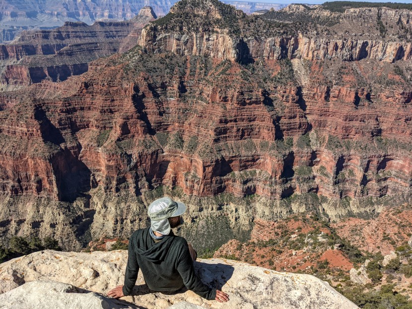 alchemi labs desert hat - taking in the desert views with the desert hat.