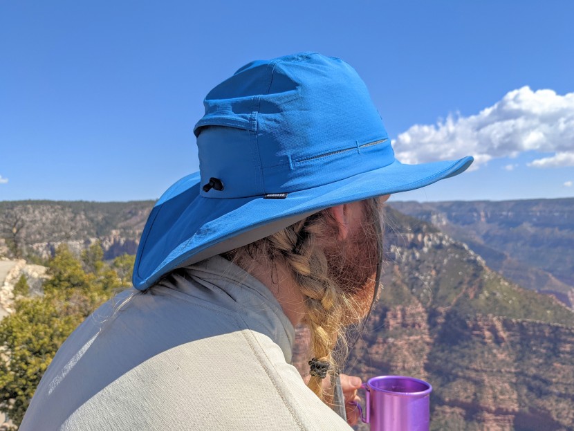 sun hat - the outdoor research sombriolet&#039;s 4-inch brim keeps the sun&#039;s rays...