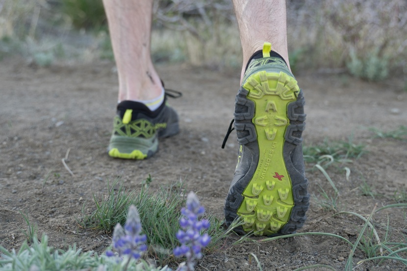 la sportiva bushido ii - though the rubber outsole is hard and durable, it remains...