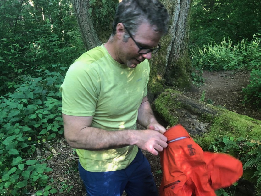 rei co-op stormbolt gtx - lead tester ian nicholson swapping into the stormbolt.