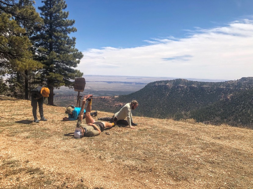 the north face horizon breeze brimmer - stretching out after a long climb. the horizon brimmer hat (far...