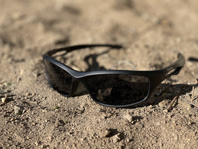 duduma polarized - these wraparound shades are very circular and rather small.