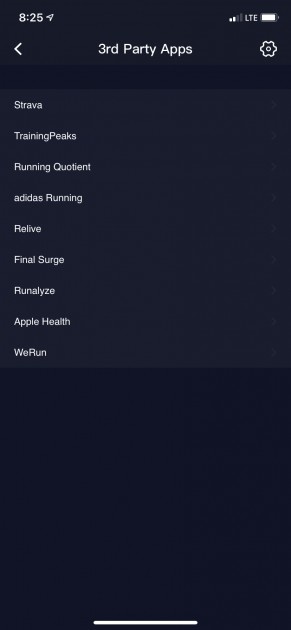 a few of the third-party apps that the coros syncs seamlessly with.