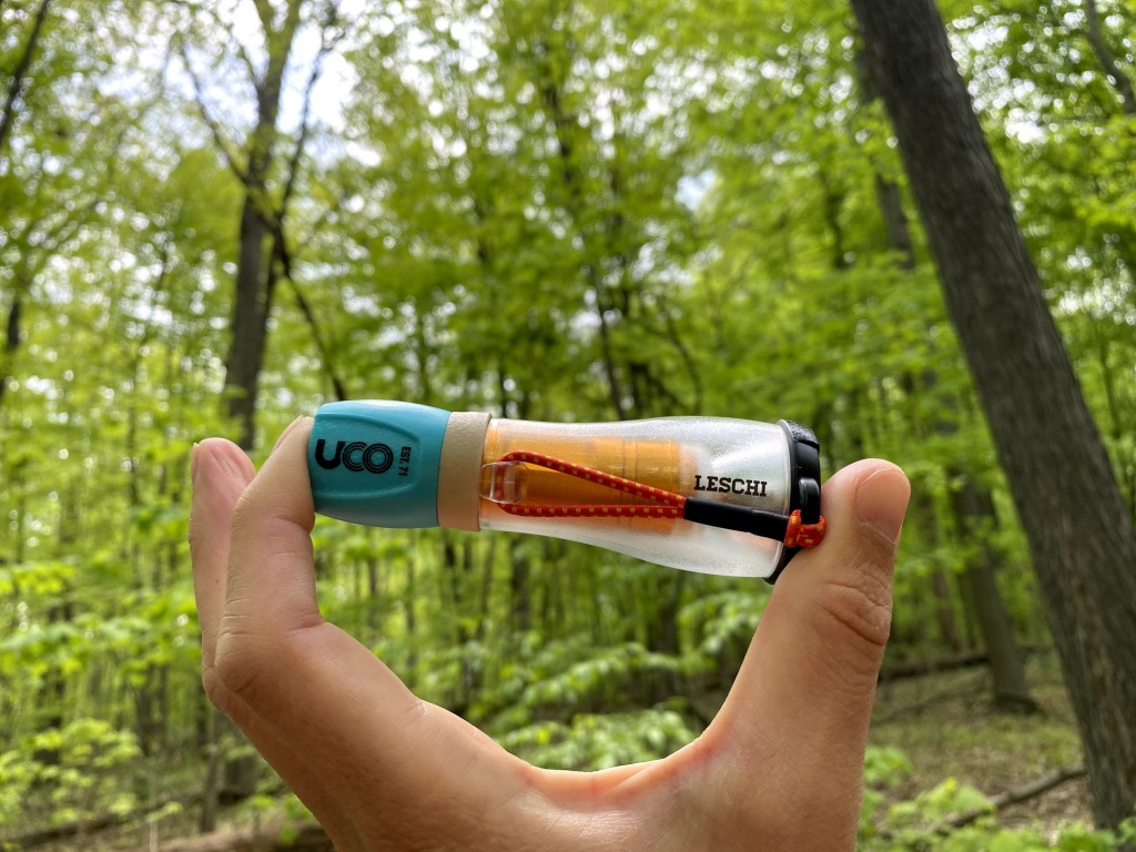 lantern - the dual-function, compact uco leschi fits in the palm of your hand...