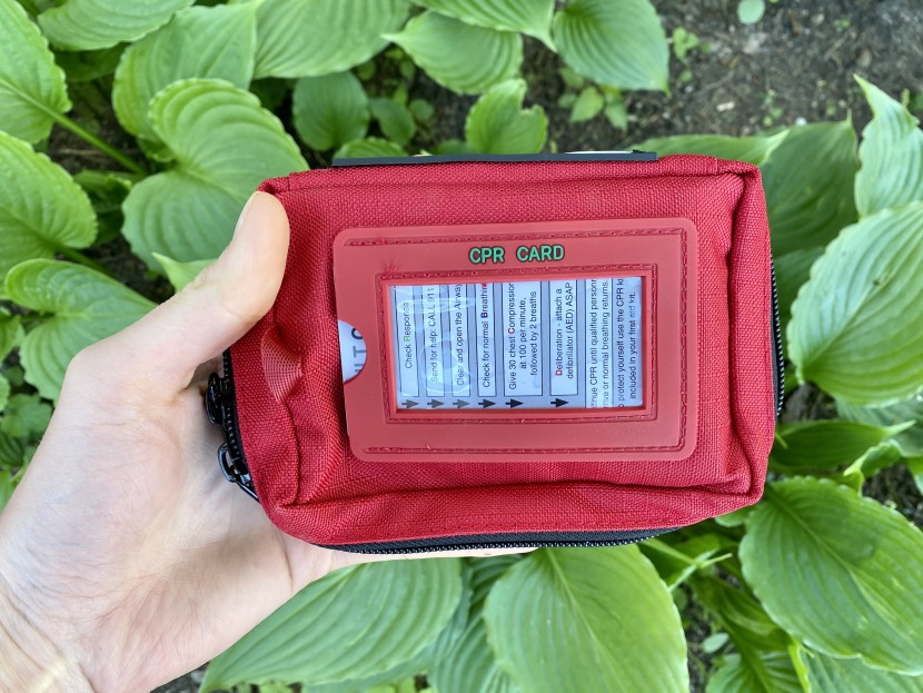 uncharted supply co. core - sturdy canvas and a plastic sleeve for the included cpr card in the...