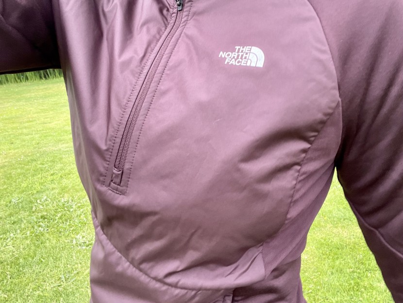 the north face winter warm insulated pullover for women - the different fabric types are comfortable to the touch and do a...