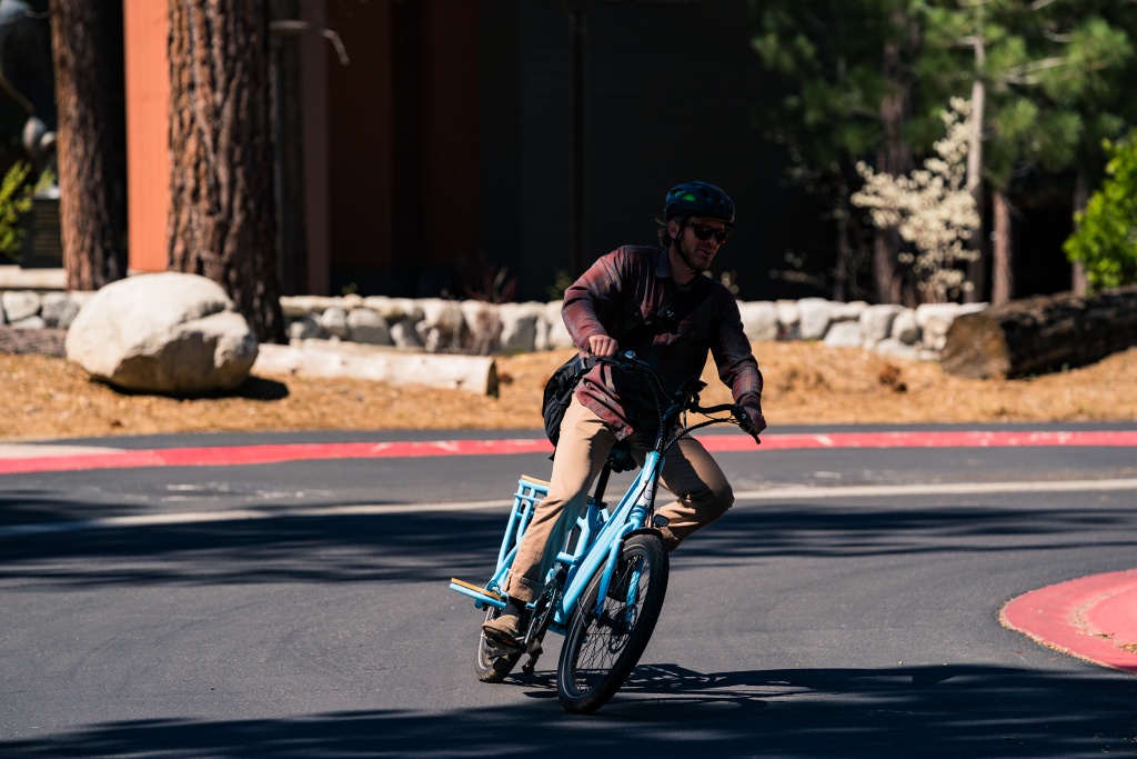 cargo bike - the packa genie has plenty of seat height adjustment to accommodate...