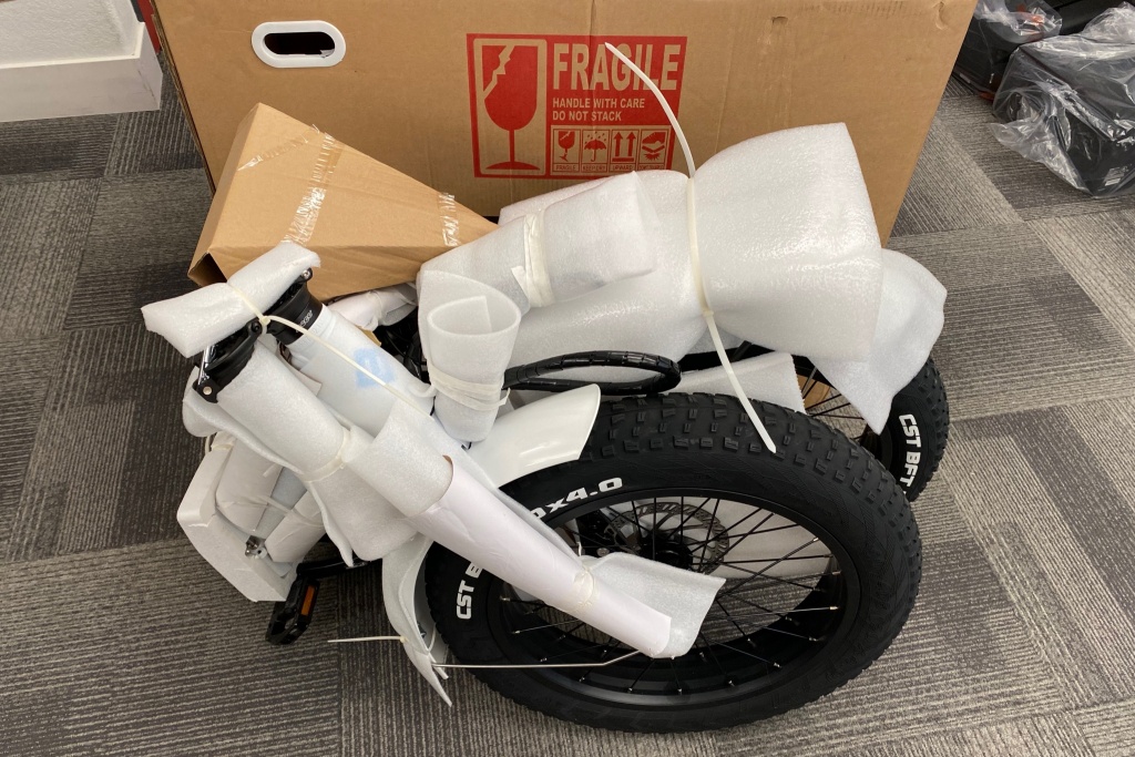 electric commuter bike - no assembly required for the lectric xp, just remove the packing...