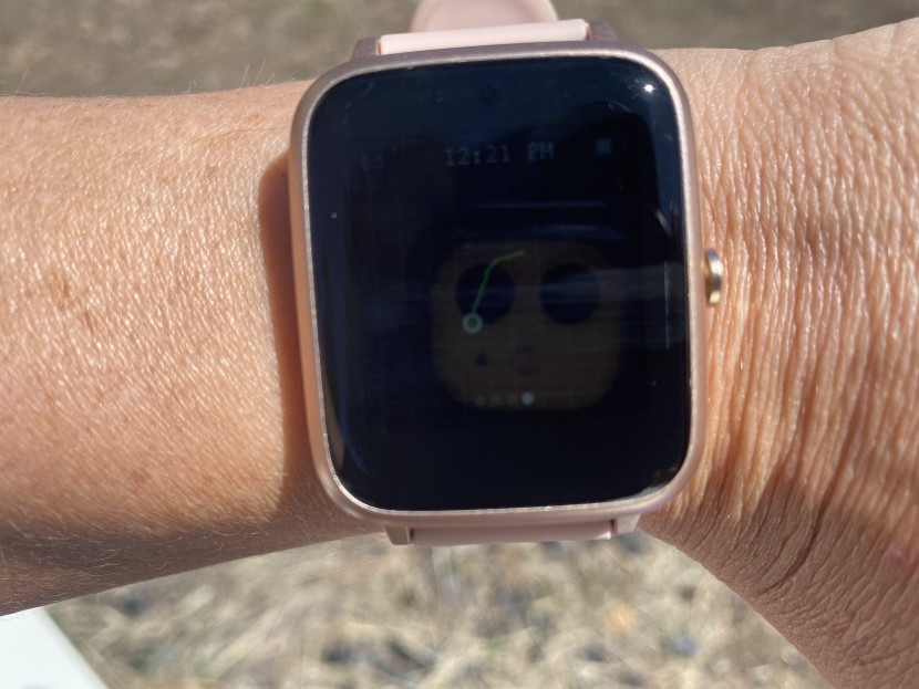 letscom smart watch - while the app has a functional map, the watch itself only has a...