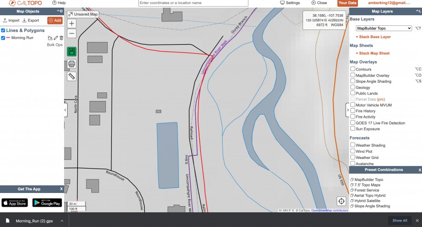 garmin forerunner 645 music - a look at one of the runs we did. as you can see the track (in red)...