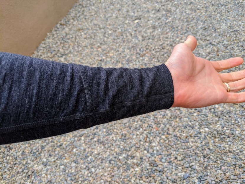 norrona wool round neck - this layer has a unique design, where the seam on the cuff is...