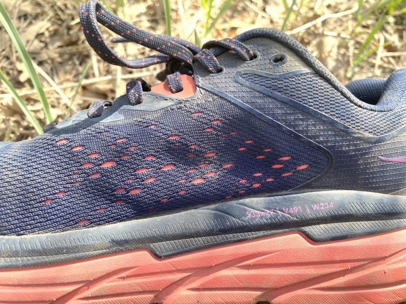 hoka challenger atr 6 for women - a look at the super thick midsole, the main component for protection.